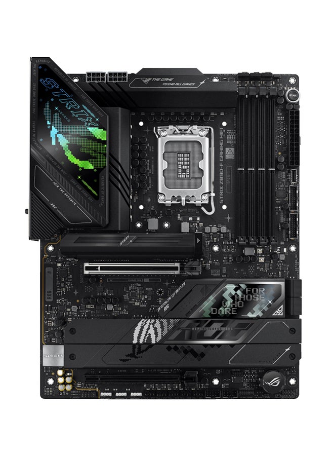 ROG STRIX Z890-F GAMING Wi-Fi ATX Motherboard, Intel Z890 Chipset, LGA1851 Socket, 4*DIMM DDR5 192GB Max Memory, 5*M.2, 1*PCIe 5.0*16, 1*2.5Gb Ethernet & Wi-Fi 7, Bluetooth v5.4, 1*HDMI, 1*DP, 2*Intel Thunderbolt, AI Intelligence, DIY-Friendly Design | 90MB1I40-M0EAY0 Black