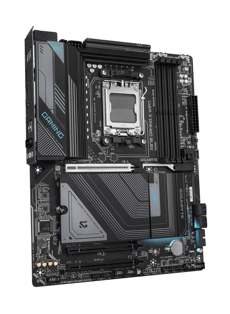 X870 Gaming X Wi-Fi7 ATX Motherboard, AMD X870 Chipset, AM5 Socket, 256GB DDR5 Support, PCIe 5.0 x16, Triple M.2 Slots, 2.5Gbps Ethernet, Wi-Fi 7, Bluetooth 5.4, Dual USB4, HDMI, Digital Twin VRM, AI Snatch Engine, EZ Debug Zone | X870 GAMING X Wi-Fi7 Black