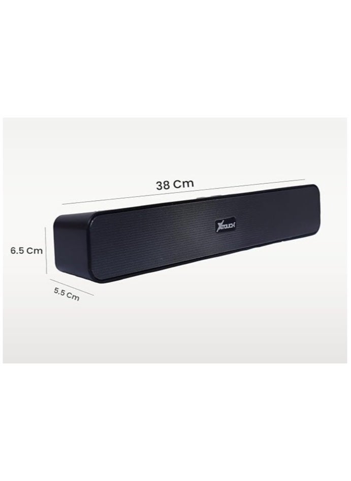 XTOUCH Wireless Bluetooth Speaker 5 1 Soundbar with 16W 1600 mAh Battery Upto 4 Hrs Playtime Aux USB Port SD Card Supported Tower Bluetooth Speaker Bt Speaker X 5