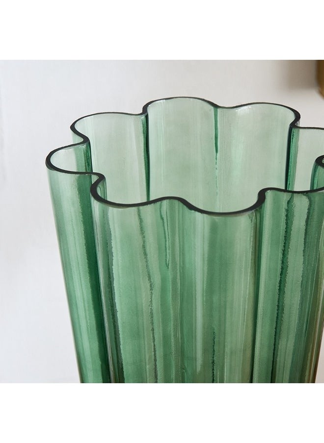 Lemont Flower Shape Glass Vase 16.5 x 28 x 16.5 cm