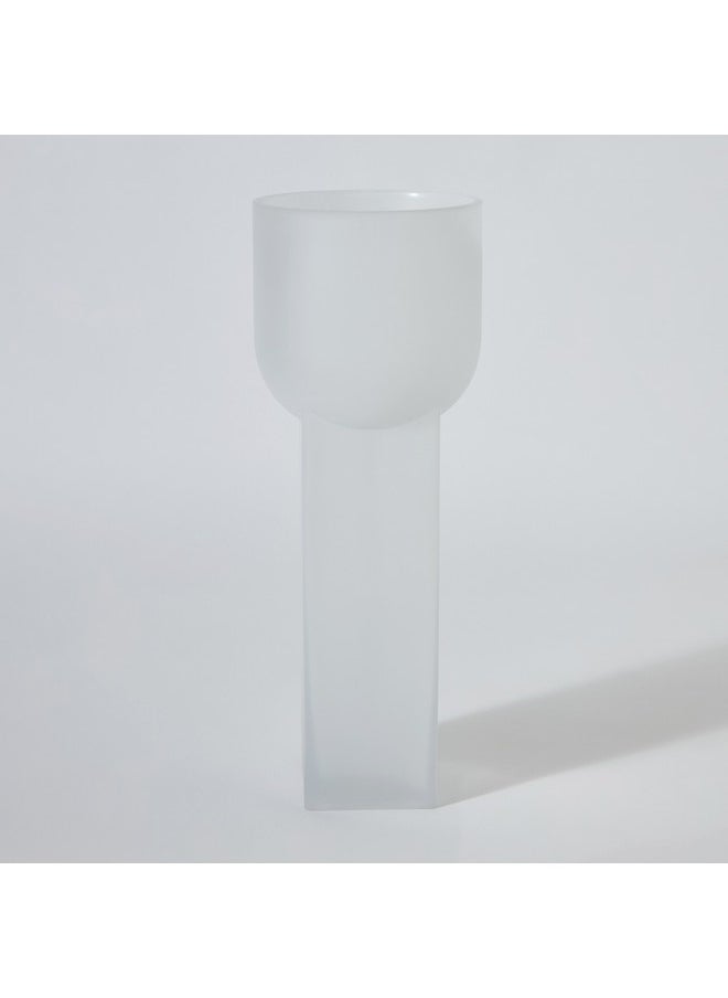 Lemont Frosted Glass Vase 15 x 15 x 40 cm