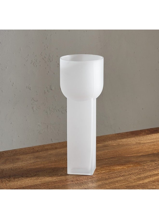 Lemont Frosted Glass Vase 15 x 15 x 40 cm