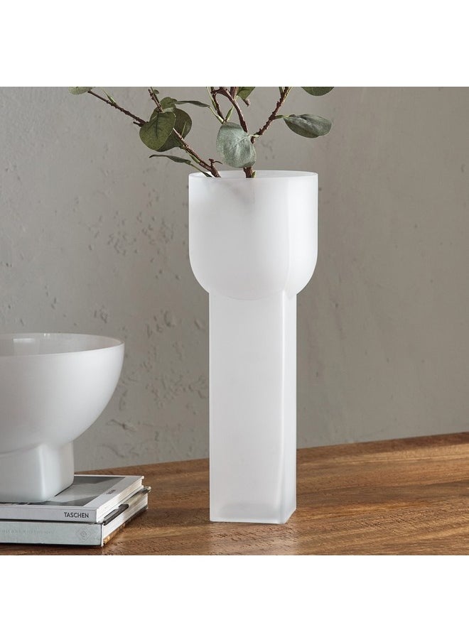 Lemont Frosted Glass Vase 15 x 15 x 40 cm