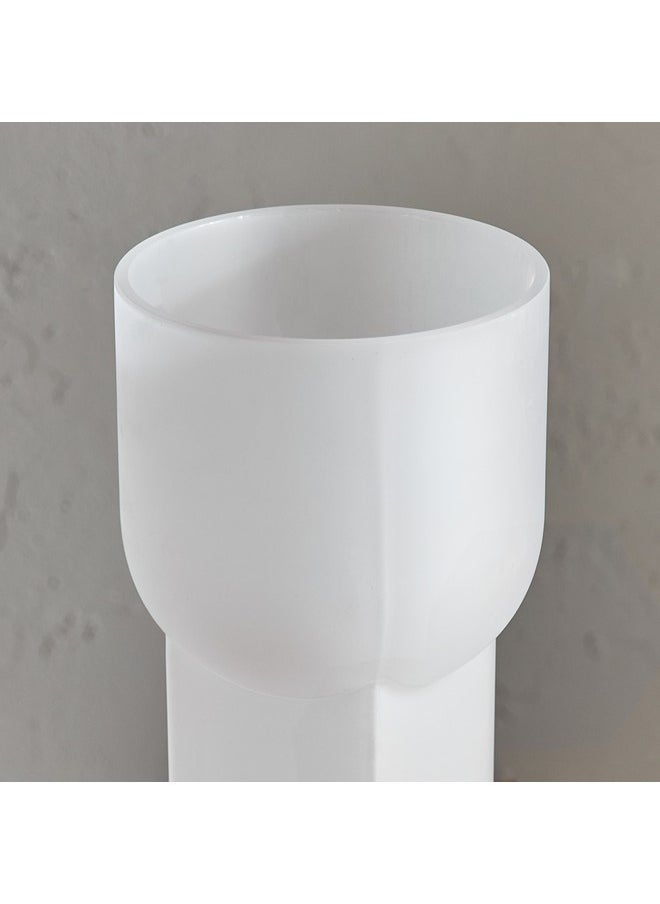 Lemont Frosted Glass Vase 15 x 15 x 40 cm