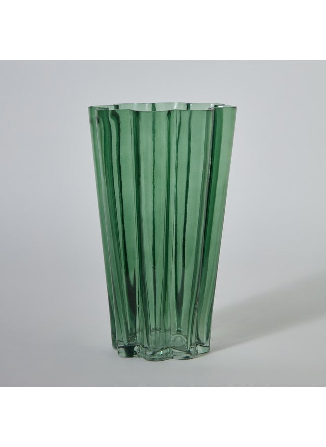 Lemont Flower Shape Glass Vase 14 x 23 x 14 cm