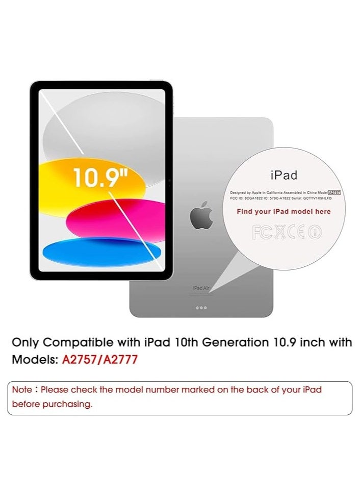 [2 Pack] Screen Protector for iPad 10th Generation (10.9-inch 2022 Models A2696/A2757/A2777), Tempered Glass Protective Film Guard for iPad 10 2022