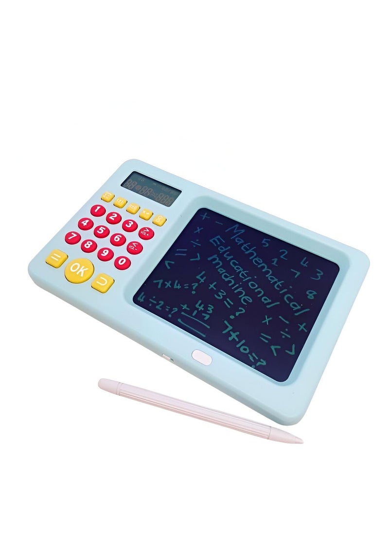 LCD Writing tablet for kids | Educational Math Tablet for Kids Aged 3-9 | Learn Addition, Subtraction, Multiplication & Division | Doodle Pad & Calculator