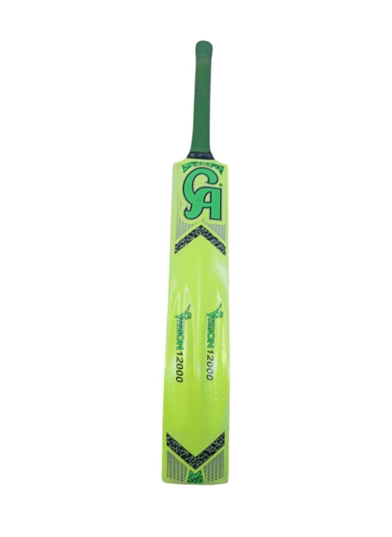 CA Vision 12000 tennis ball - tape ball cricket bat with cover