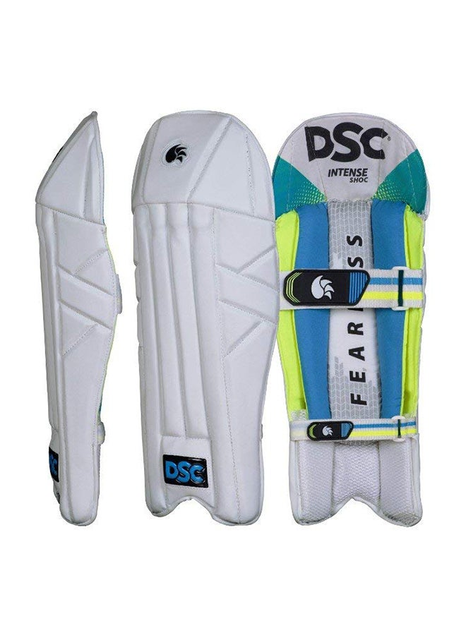 Shoc Cricket Wicket Keeping Legguard | Size: Boys | For Men & Boys | Mesh Instep | Perfect Fit | Compact Wrap around fit