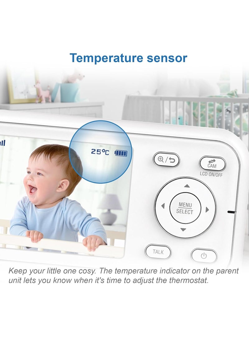 VM3250 Video Baby Monitor with Camera, 300m Long Range, 2.8