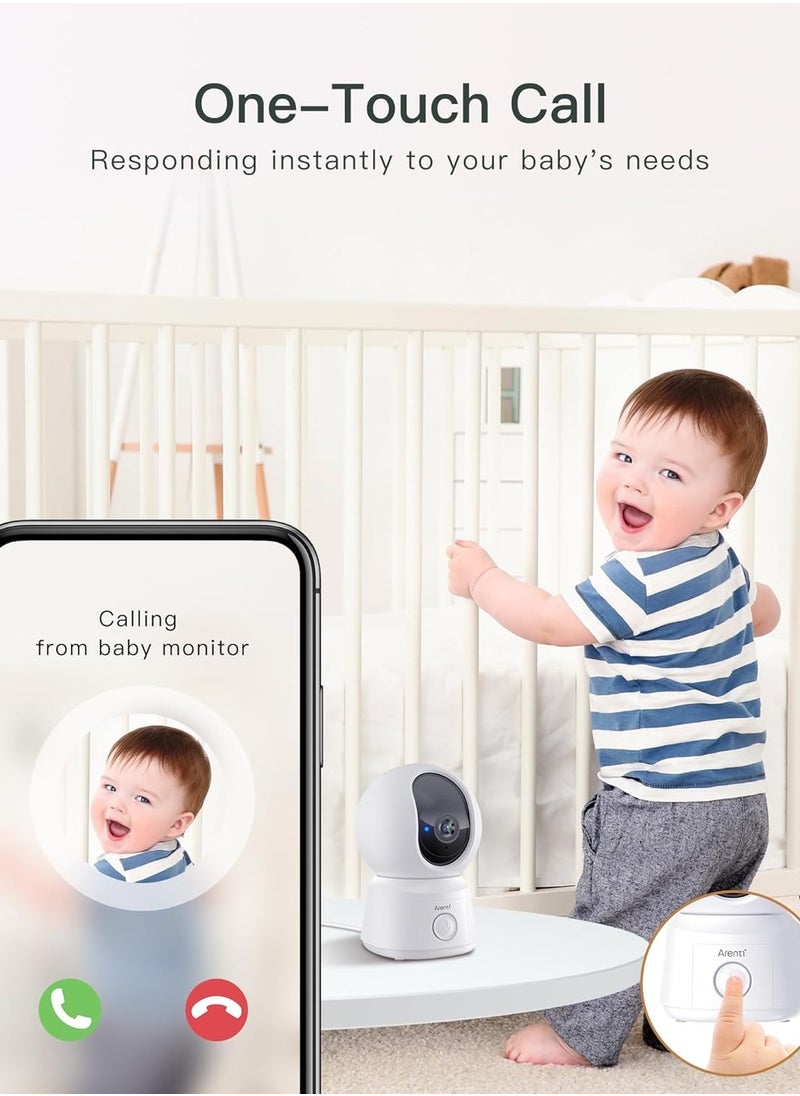 1080P WiFi Baby Monitor with Night Vision, 5