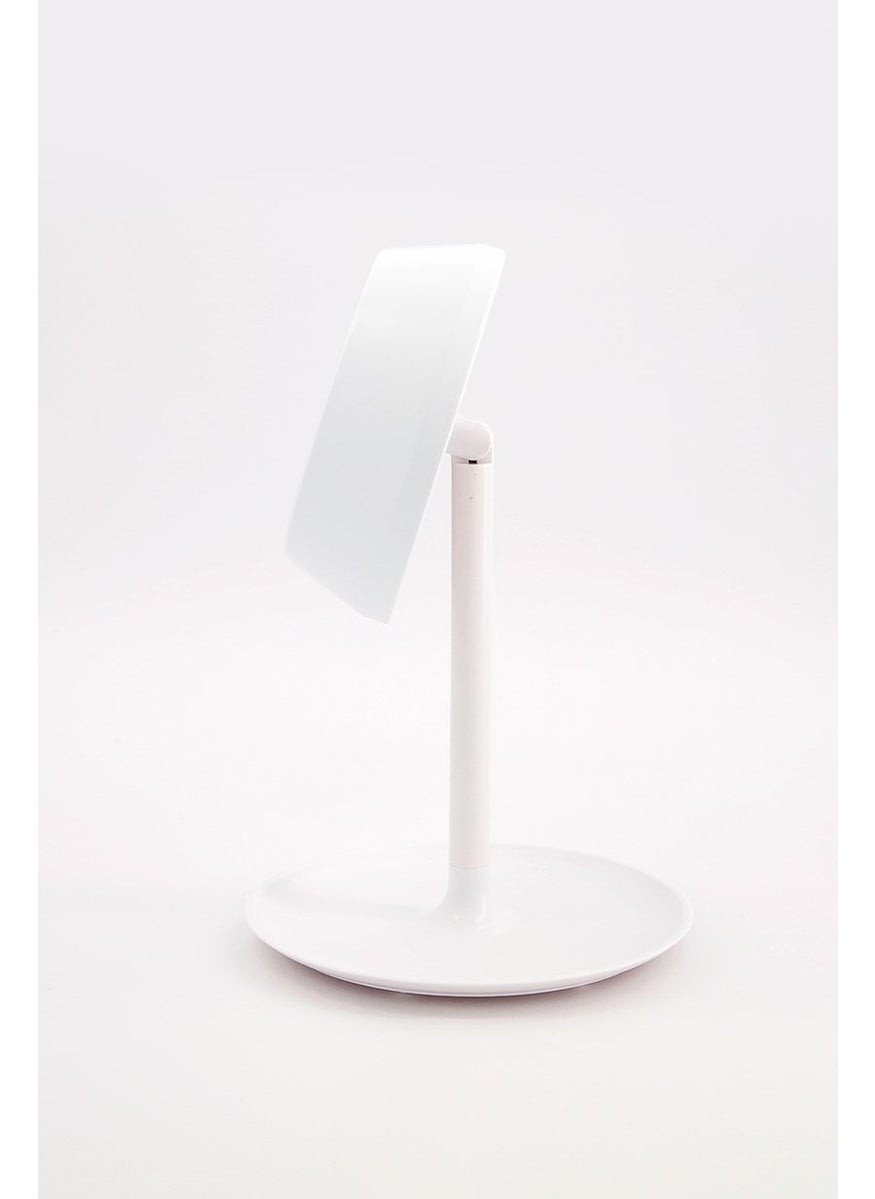 Clip Sensor Light Mirror, White