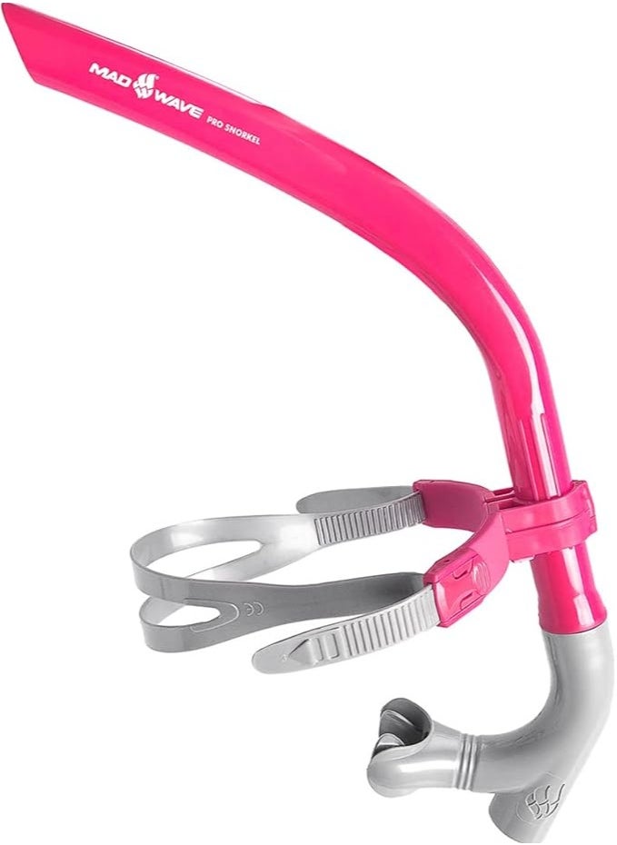 Mad Wave Swimming Pro Snorkel Breathe Trainer- Pink