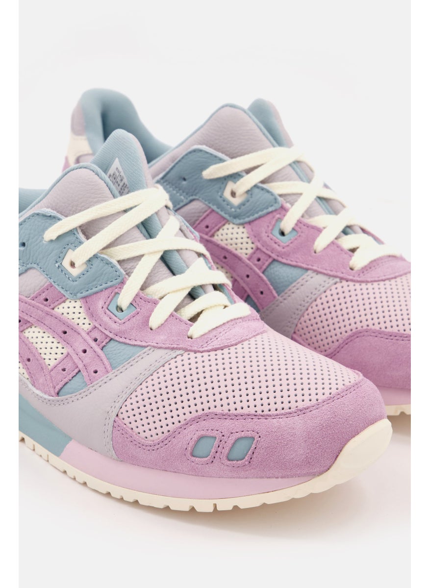 Men Gel Lyte III Original S Lace Up Casual Shoes, Pink/Blue Combo