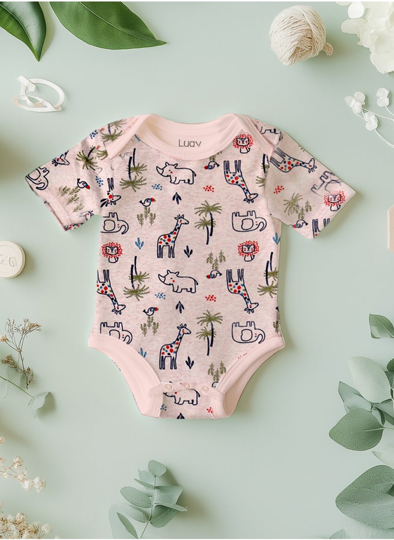 LUAY 100% Organic Cotton Clothing | Baby Clothes | Sleepsuits | Jumpsuits | Wonderful Suits for Baby Boys & Baby Girls, Newborns, Infants, Toddlers | Includes Vibrant Designs & Colors for a Festive Look