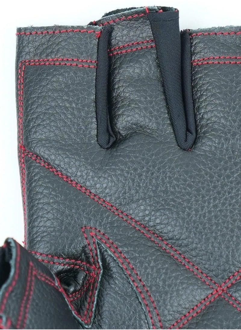 Axox Fitness Leather Lifting Gloves (Medium) – Comfort, Grip, and Protection