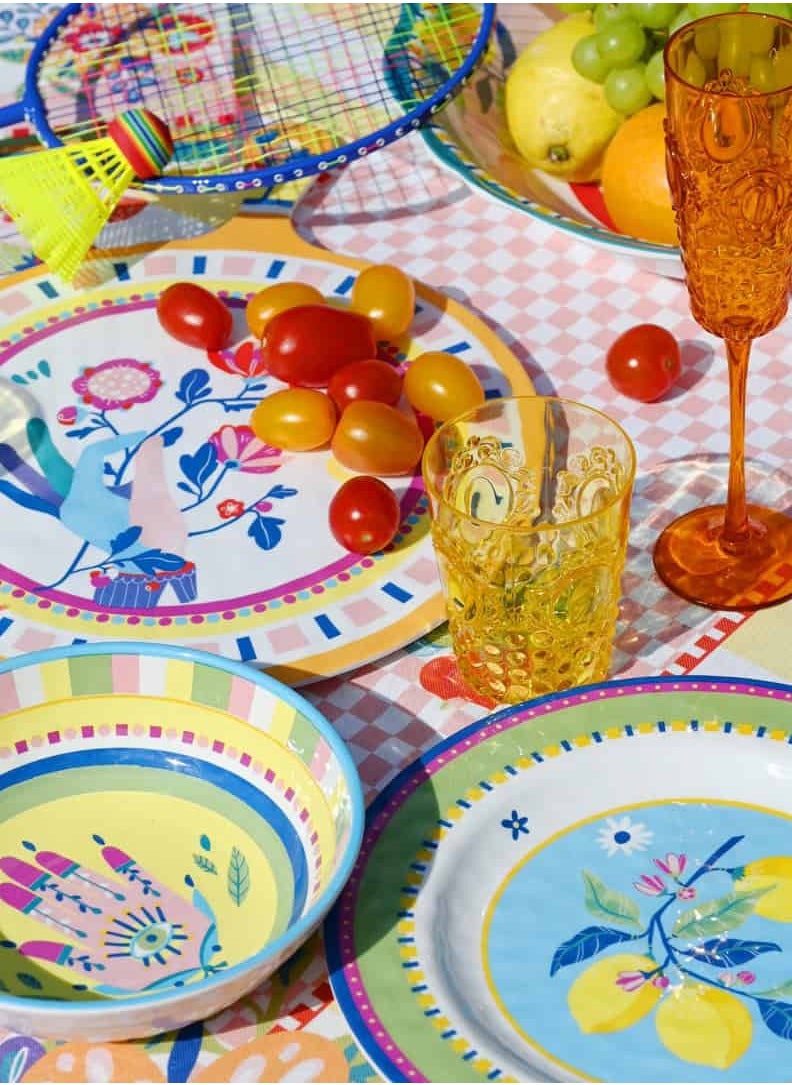 Dinner Plate with Radish – Ø 28 cm, Melamine, Mamma Mia Collection