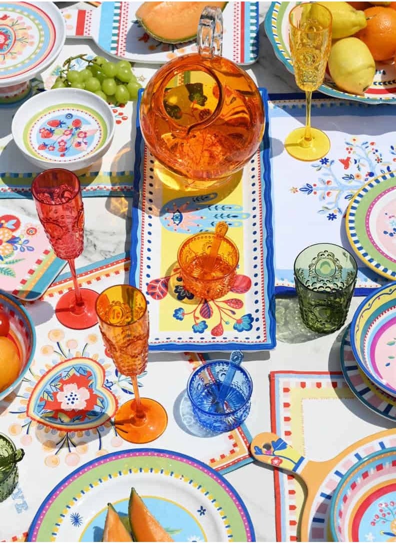 Dinner Plate with Radish – Ø 28 cm, Melamine, Mamma Mia Collection