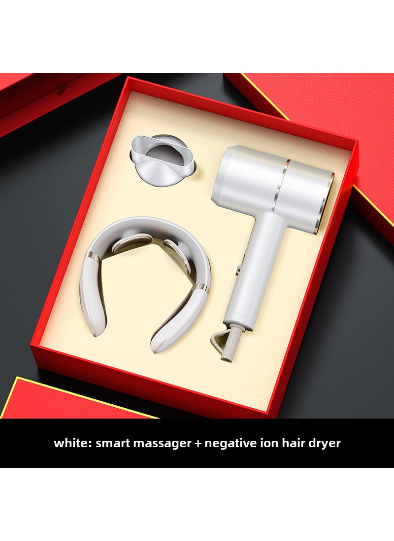 Corporate Anniversary Gift Hair Dryer Set White hair dryer massager/gift box