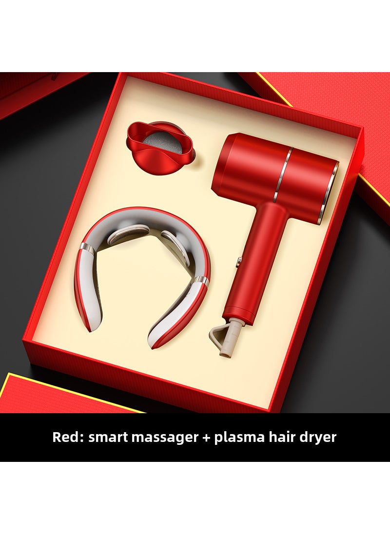 Corporate Anniversary Gift Hair Dryer Set Red hair dryer massager/gift box