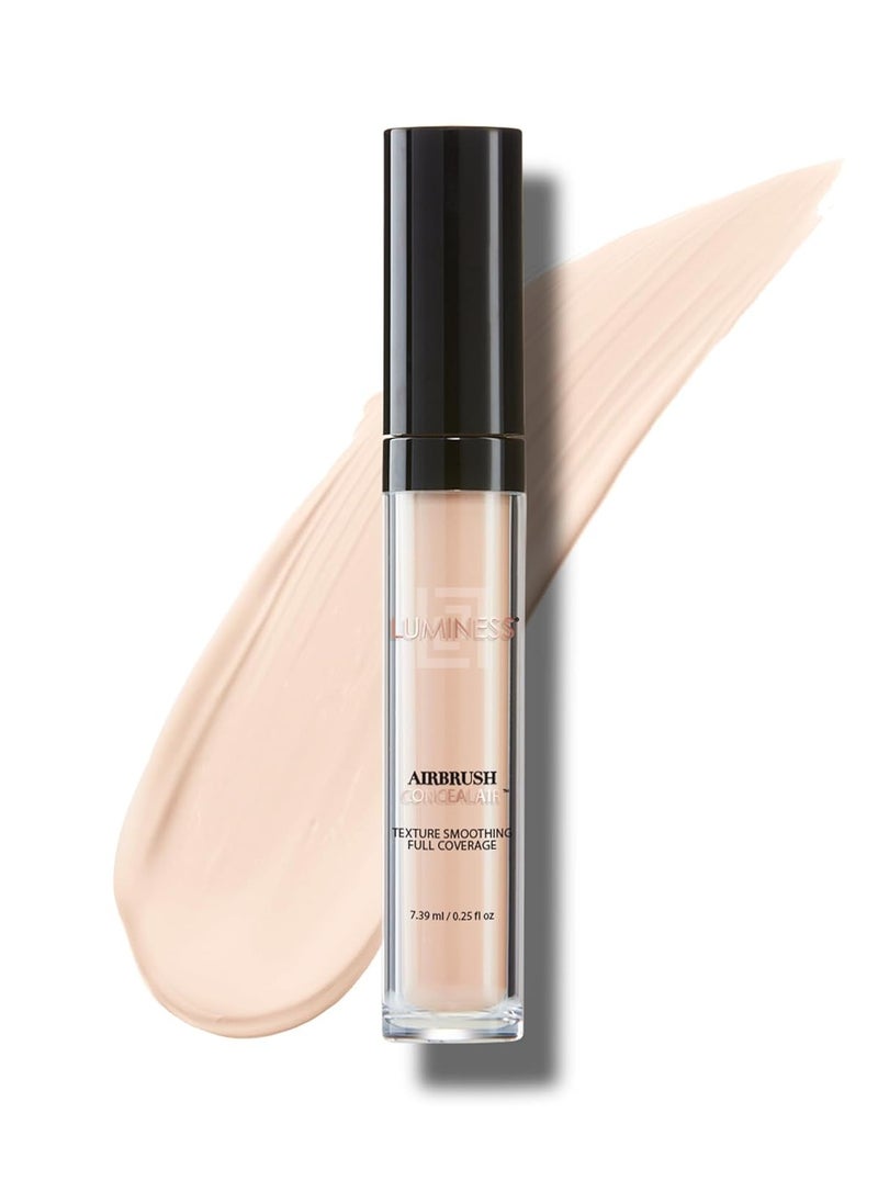 LUMINESS Under Eye Concealer for Dark Circles, ConcealAir (Light) - Weightless Coverage & Crease-Resistant Makeup Concealer to Even Out Skin Tones & Help Reduce Dark Spots & Blemishes - 0.25 fl oz