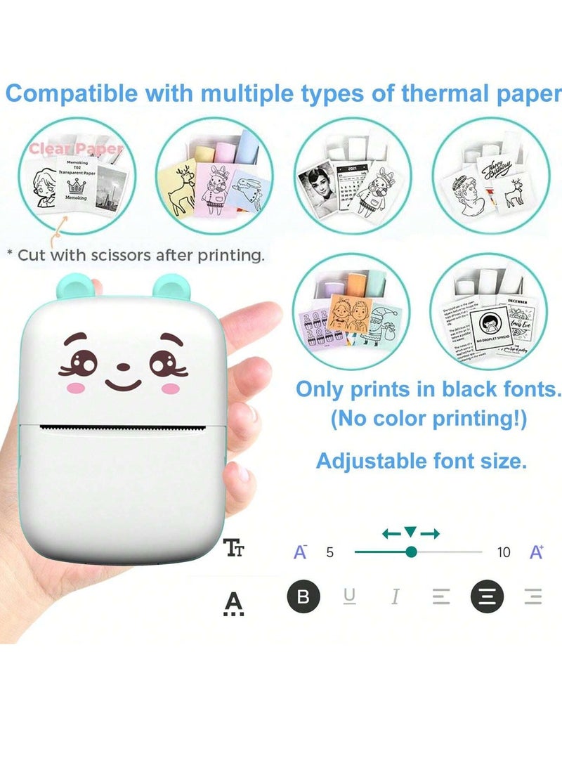 Mini Photo Printer, Portable Thermal Printer For Android Or IOS APP, Inkless Printer Gift For Kids, Friends, Used In Home, Office, Study, Work List Pri Eid Al-Adha Mubarak