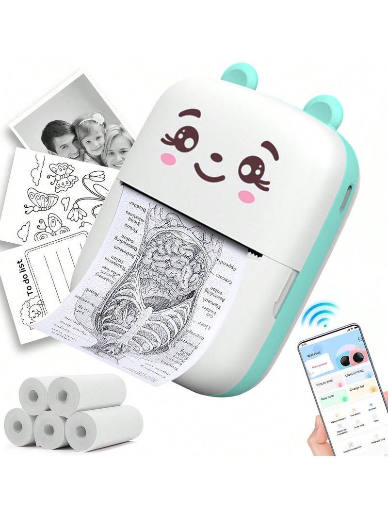 Mini Photo Printer, Portable Thermal Printer For Android Or IOS APP, Inkless Printer Gift For Kids, Friends, Used In Home, Office, Study, Work List Pri Eid Al-Adha Mubarak