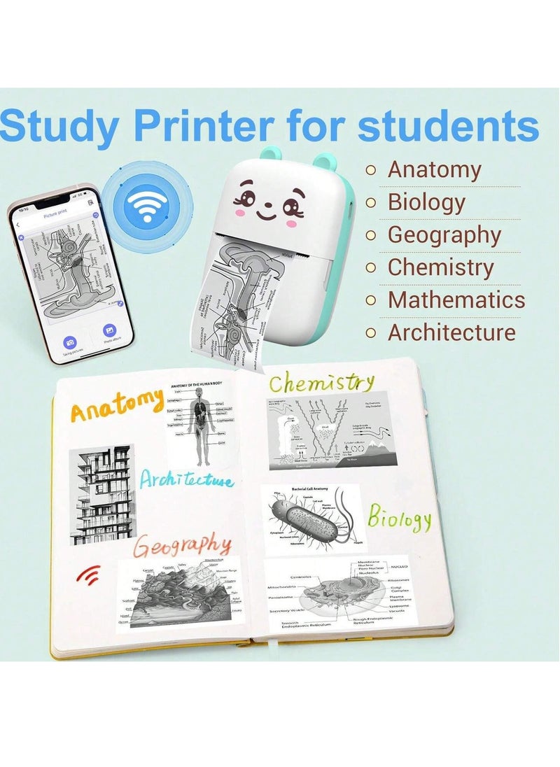 Mini Photo Printer, Portable Thermal Printer For Android Or IOS APP, Inkless Printer Gift For Kids, Friends, Used In Home, Office, Study, Work List Pri Eid Al-Adha Mubarak