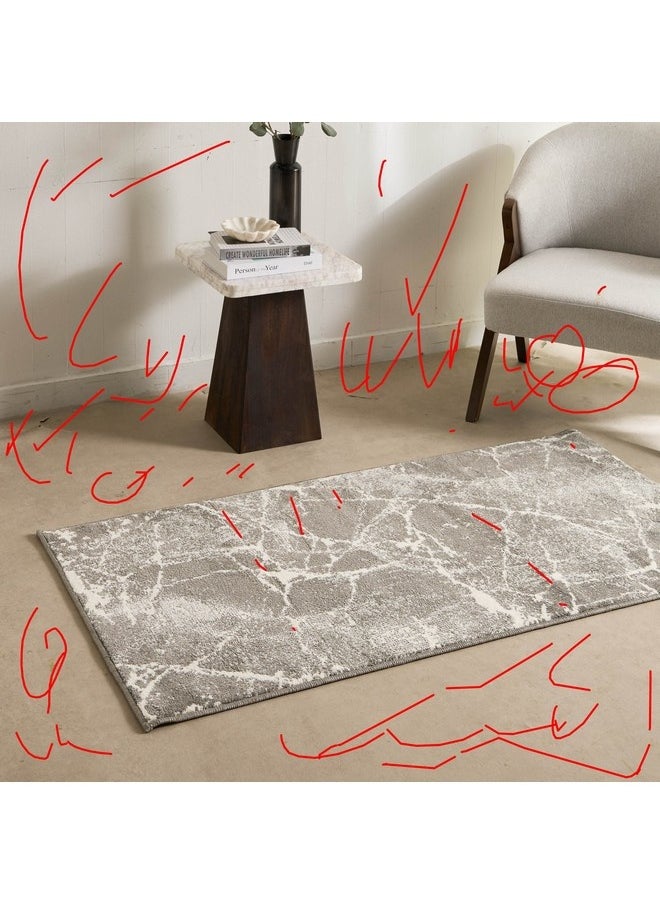 Vienna Feza Microfiber Textured Rug 80 x 150 cm
