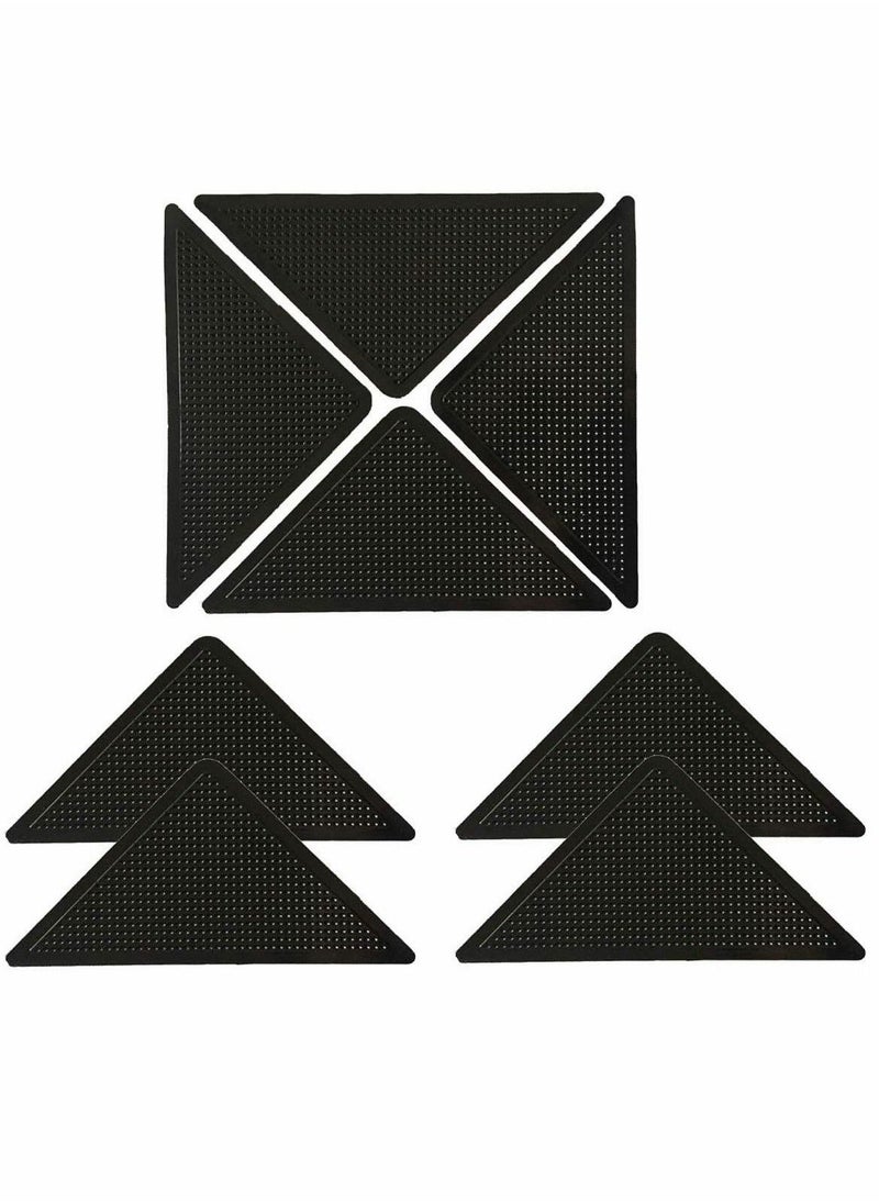 Non Slip Rug Grip 8 Pack Carpet Grippers For Carpeted, Floor Mats, Fixed Non-Slip Stickers, Effectively Prevent Slipping Super Glue Double sided Rug Grip Anti Slip Non Slipping Car Mat Slip