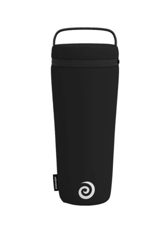 V2 Insulated Sleeve Accessory | for BlendJet V2 32oz XL Jar, Keeps Smoothies Cold for Hours, Portable w/ High Quality Materials, Leak Proof Nylon, Zippered Top Cover & Wrist Strap - Black