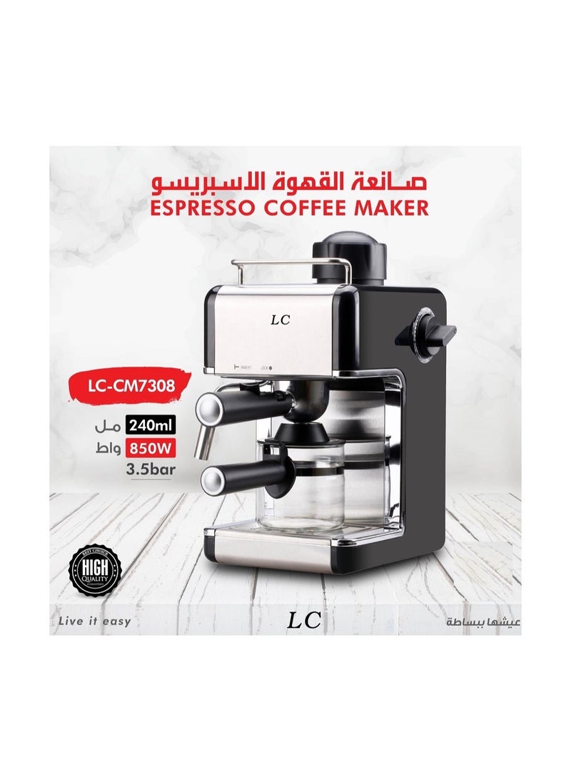 Espresso Coffee Machine 240Ml 850W