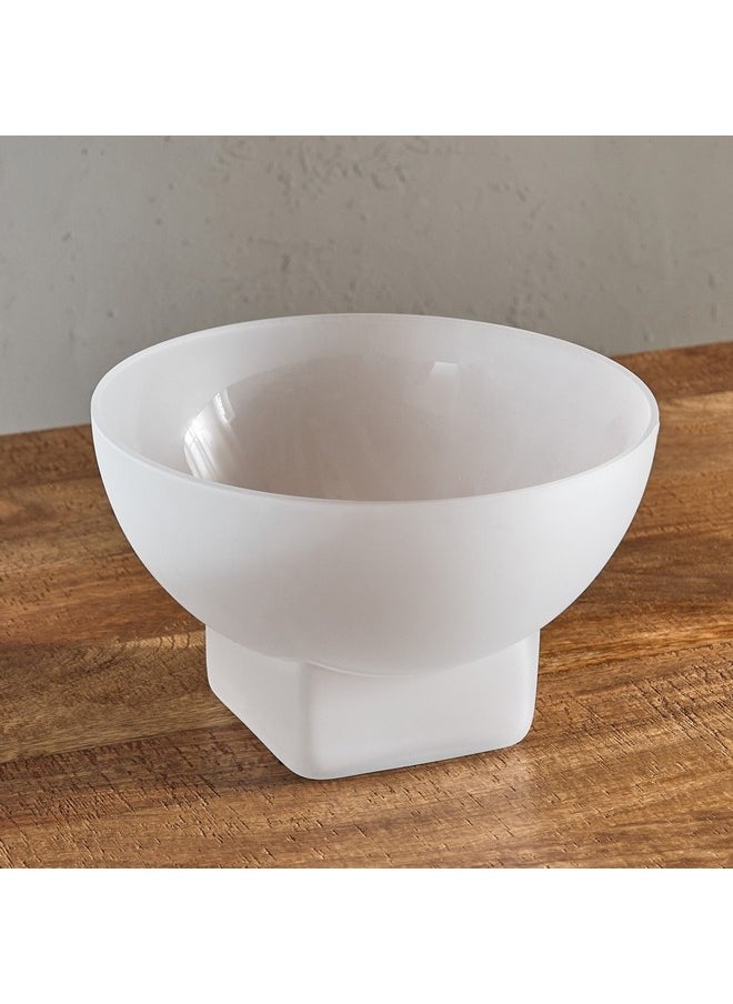 Lemont Frosted Glass Decorative Bowl 28 x 17 x 28 cm