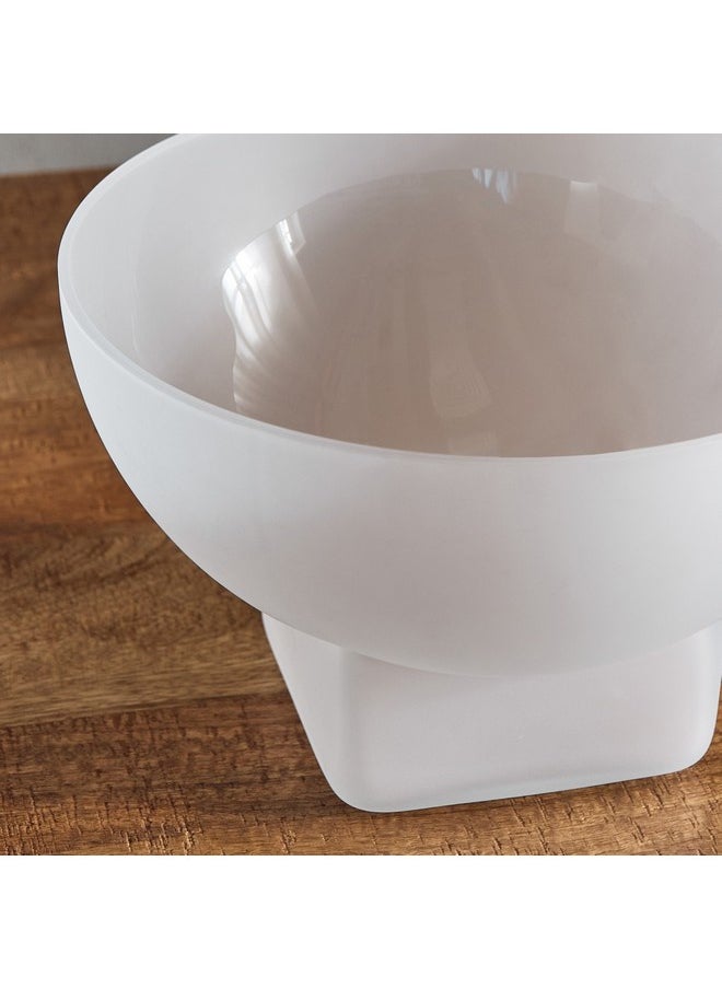 Lemont Frosted Glass Decorative Bowl 28 x 17 x 28 cm