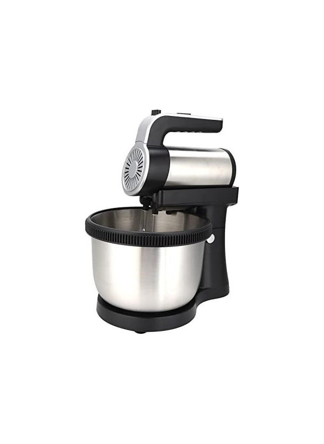 1000W Electric Mixer 5 Speeds Hand Mixer Kitchen for Baking Cake Egg Cream Food Whisk Bowl Removable Mixing Bowl Stainless Steel Kitchen Blender.