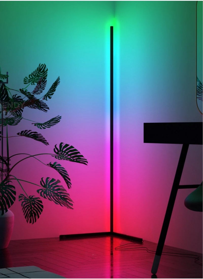 RGB Gradient Corner Standing Lamp Floor Standing MultiColor  Lamp RGB Remote controlled