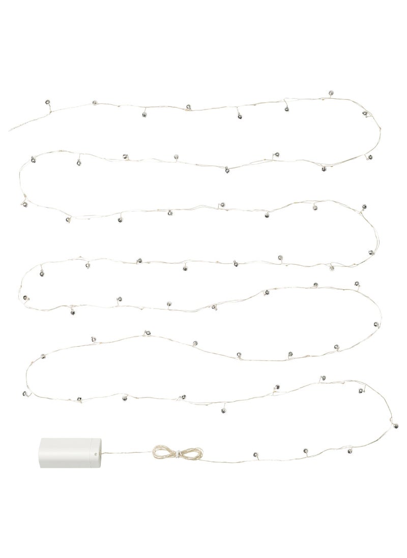 LED lighting chain with 40 lights battery operated jingle bell