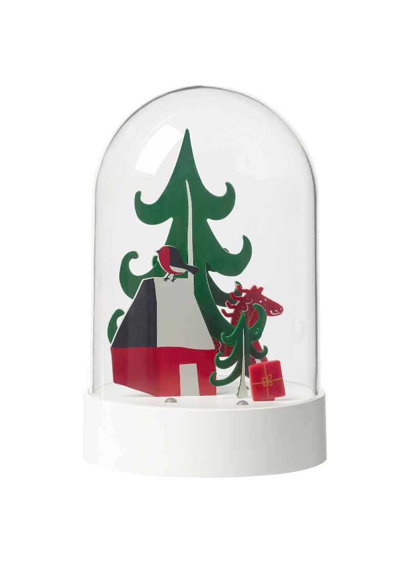 LED decorative table lamp dome forest battery operated