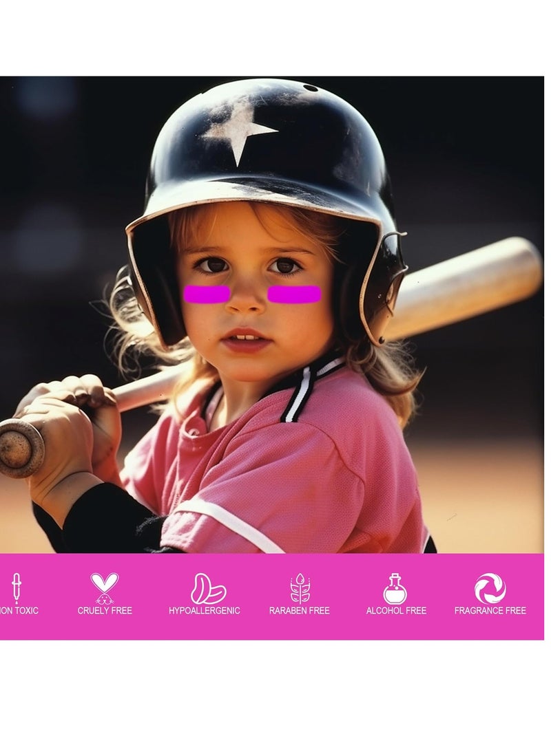 CCBeauty Pink Eye Black Stick for Multi Sports, Anti-Glare Eye Black For Baseball Football Softball Lacrosse, Water-Proof Eye Black Grease Paint For Athletes & fans