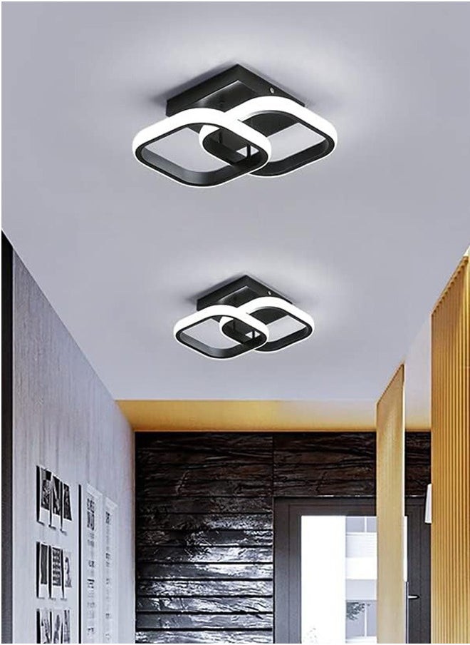 LED Ceiling Light 22W Modern LED Energy Saving Light, LED Ceiling Lamp for Hallway Entrance Office Bedroom Kitchen Metal Square Design Ceiling Lighting Fixture 3 Color 3000K-6500K