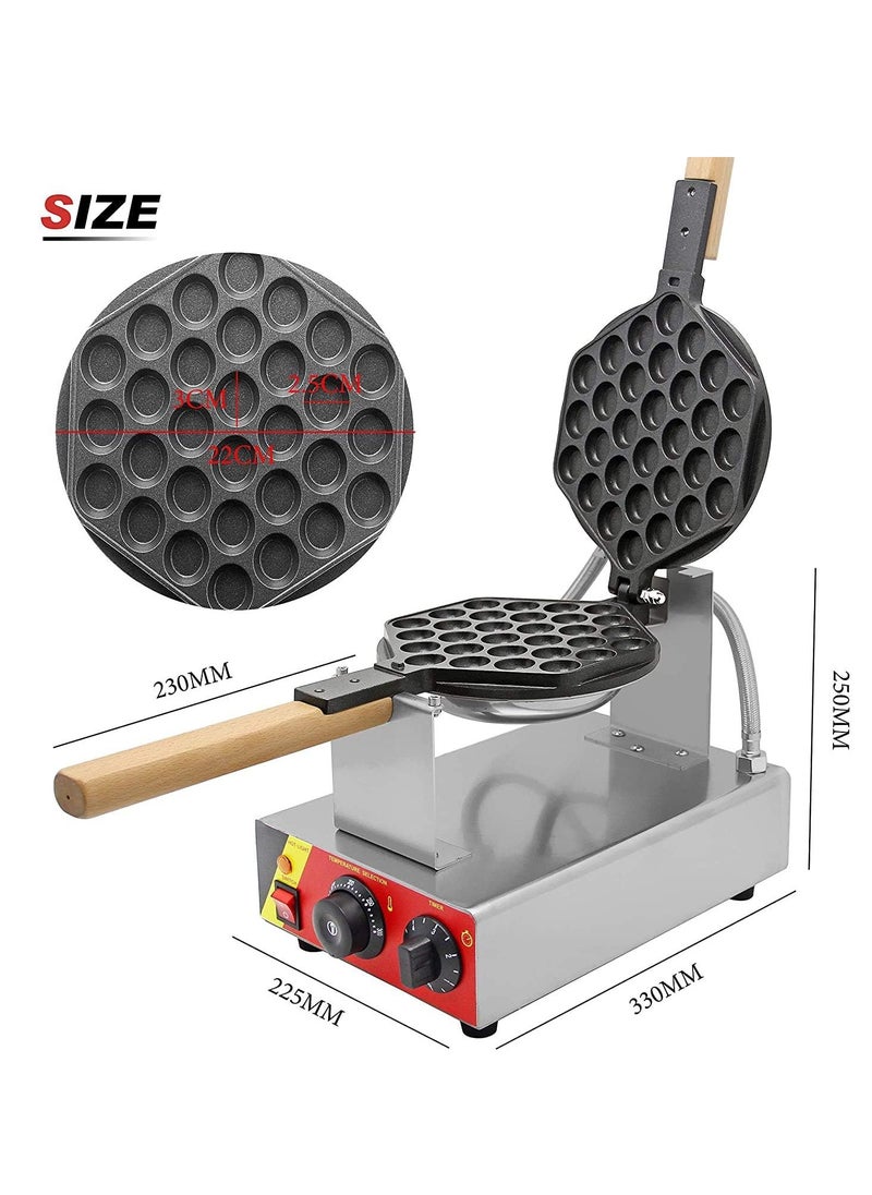 Bubble Waffle Maker NP-547 – 30PCS Hong Kong Eggettes, 180° Rotary, Non-Stick Teflon, Adjustable Temp & Timer, 1500W