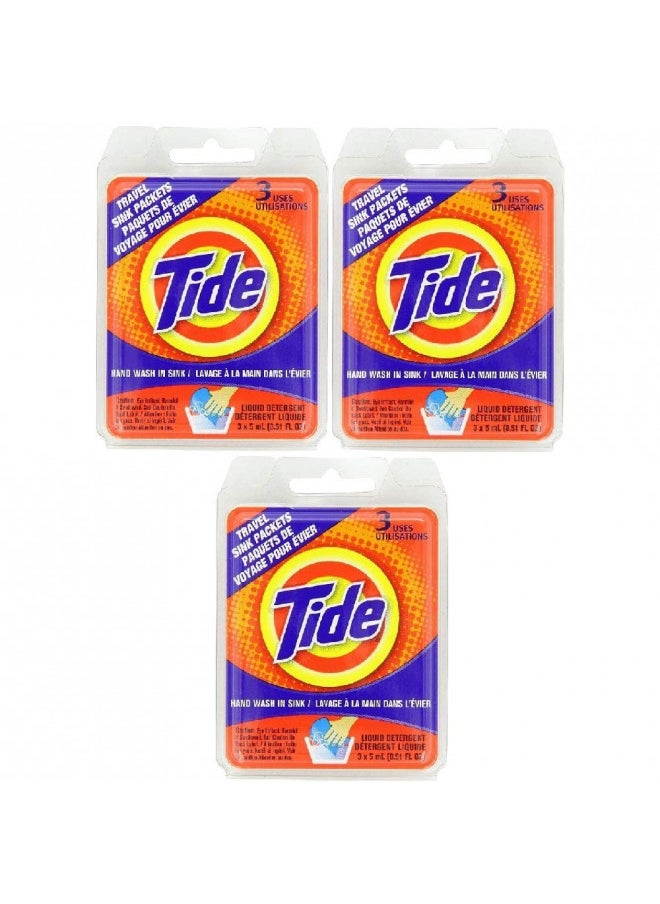 Tide Sink Packs Laundry Detergent Does 3 Loads (3 packs of 3)