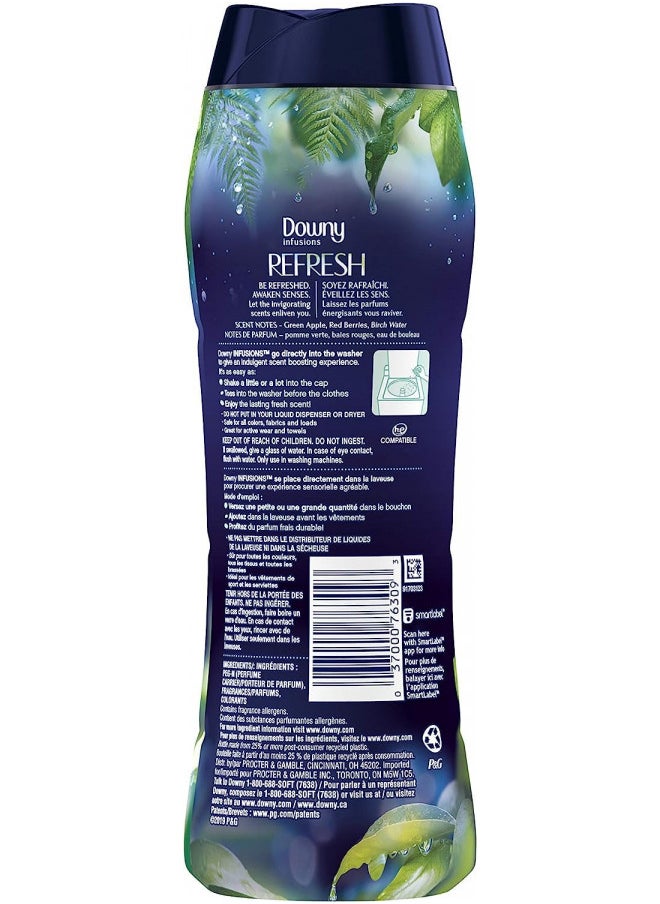 Downy Infusions In-Wash Scent Booster Beads, Refresh, Birch Water & Botanicals, 10 oz