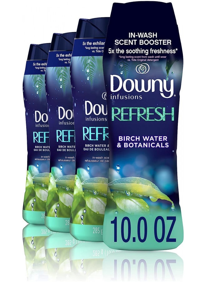 Downy Infusions In-Wash Scent Booster Beads, Refresh, Birch Water & Botanicals, 10 oz