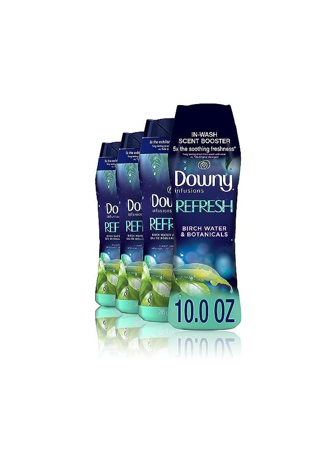 Downy Infusions In-Wash Scent Booster Beads, Refresh, Birch Water & Botanicals, 10 oz