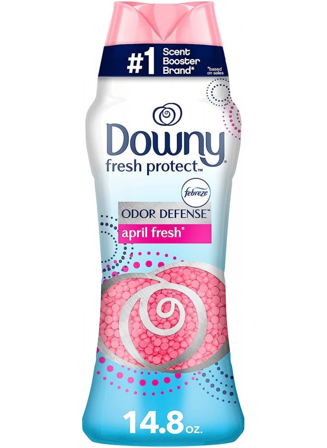 Downy Fresh Protect Laundry Scent Booster Beads for Washer with Febreze Odor Defense, April Fresh, 14.8 oz