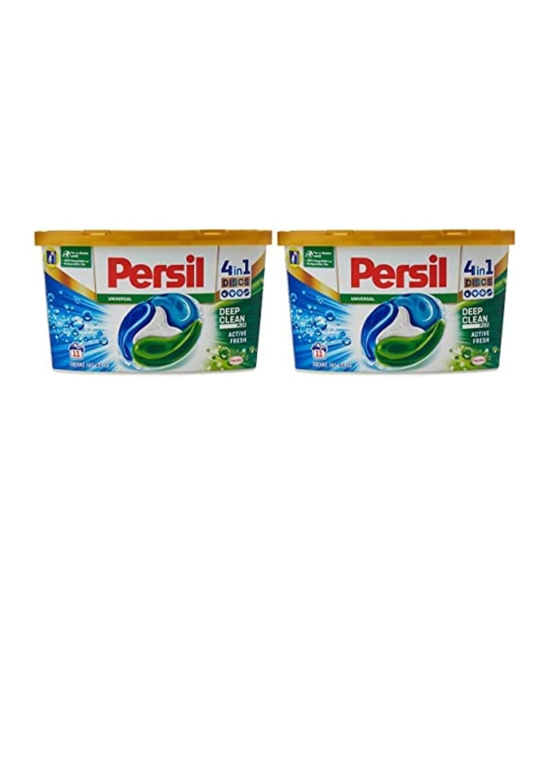 Persil 4 In1 Discs Universal Twin Pack, 11 Discs, Pack Of 2