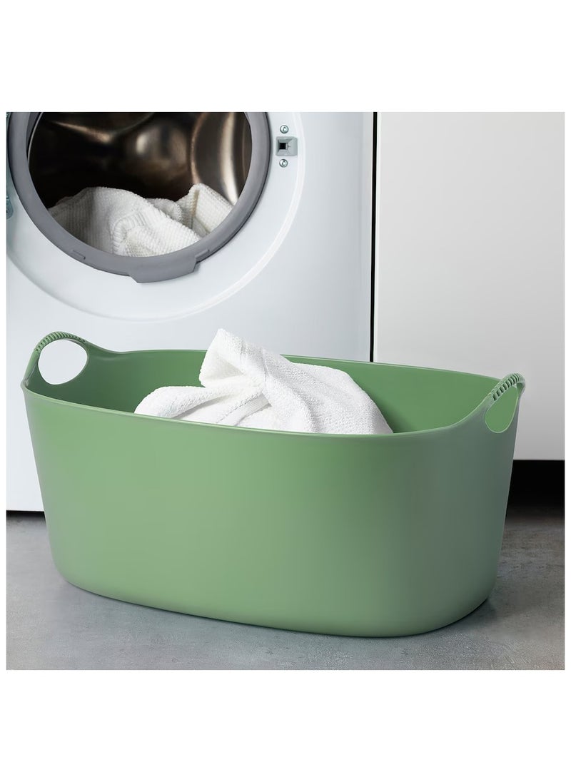 Flexi Laundry Basket, In-/outdoor, Green, 35 L