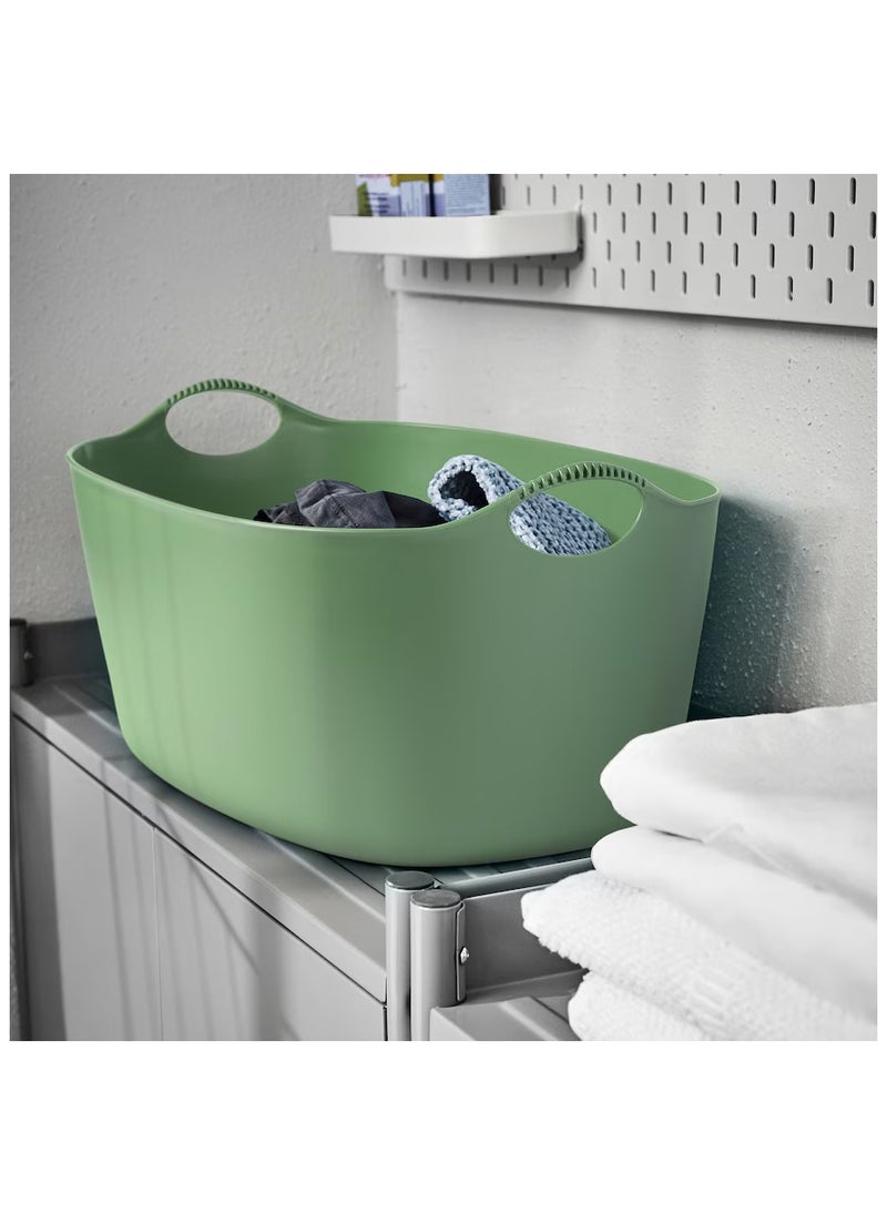 Flexi Laundry Basket, In-/outdoor, Green, 35 L