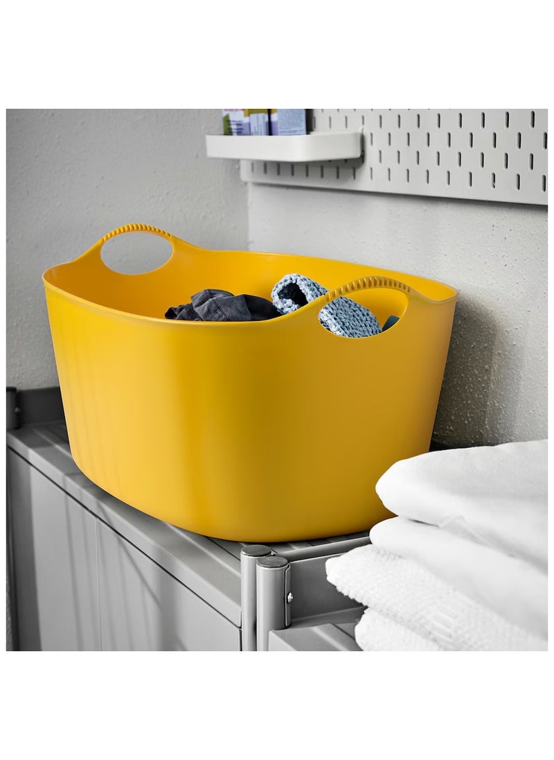 Flexi Laundry Basket, In-/outdoor, Yellow, 35 L